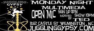 Juggling Gypsy Open Mic  @ The Juggling Gypsy | Wilmington | North Carolina | United States